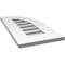 Ekena Millwork Quarter Round Top Right Surface Mount PVC Gable Vent w/ 3-1/2"W x 1"P Standard Frame, 12"W x 24"H GVPQR12X2401SF - alternate 5